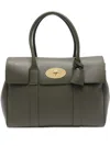 Mulberry Bayswater Flap-top Leather Tote Bag In Green