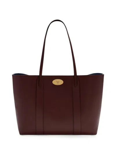 Mulberry Bayswater Grained Leather Tote Bag In Red