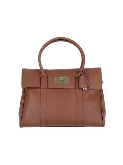 Mulberry 'bayswater' Hand Bag In Brown