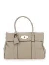 Mulberry Heavy Grain Leather Bayswater Bag In Neutral