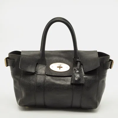 Pre-owned Mulberry Bayswater Heritage Black Leather Tote