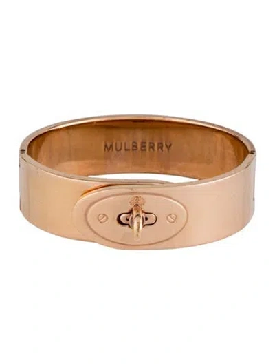 Pre-owned Mulberry Bayswater Hinged Clasp Bracelet, 7.25" In Multicolor