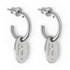 Mulberry Bayswater Hoop Earrings In Silver
