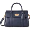 Mulberry Bayswater Leather Satchel In Black
