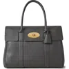 Mulberry Bayswater Leather Satchel In Black