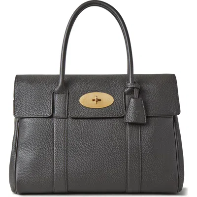 Mulberry Bayswater Leather Satchel In Black