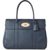 Mulberry Bayswater Grained Leather Satchel In Black