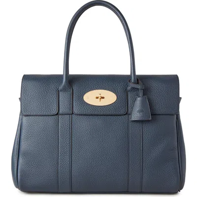 Mulberry Bayswater Leather Satchel In Black