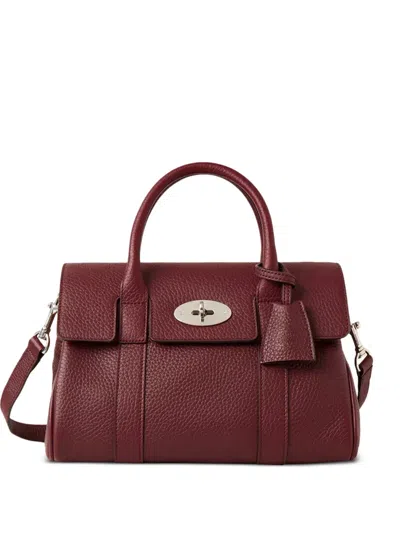 Mulberry Bayswater Leather Satchel In Red
