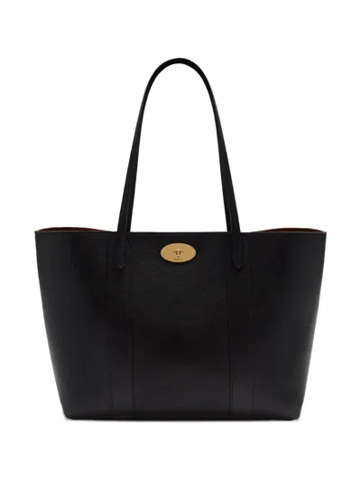 Mulberry Bayswater Leather Tote Bag In Black