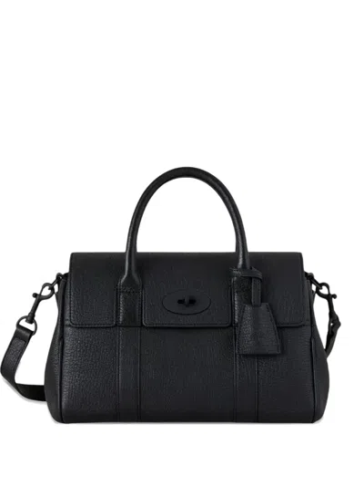 Mulberry Bayswater Leather Tote Bag In Black