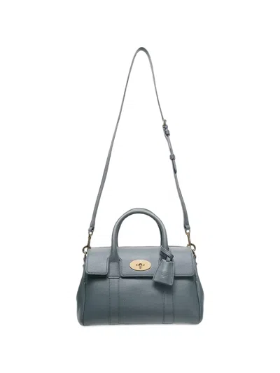 Mulberry Bayswater Leather Tote Bag In Gray
