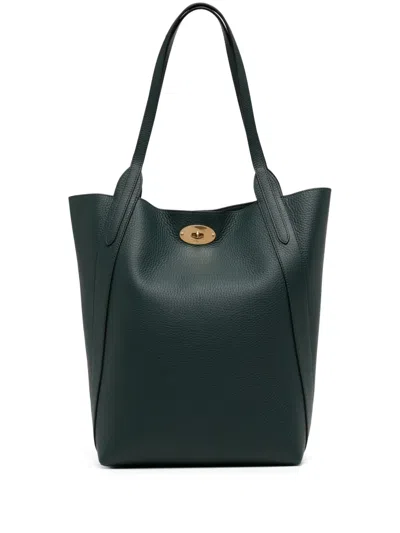 Mulberry North South Bayswater Leather Tote Bag In  Green
