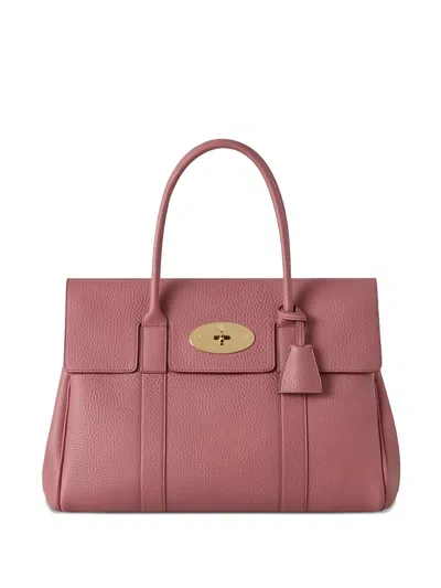 Mulberry Bayswater Leather Tote Bag In Pink