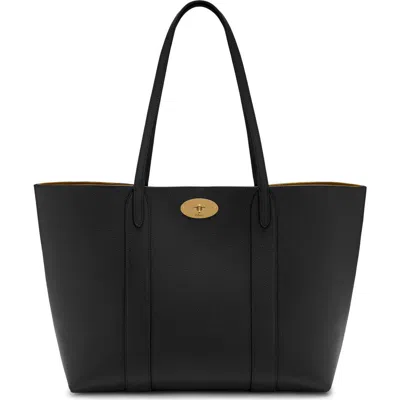 Mulberry Bayswater Leather Tote In Black/oak