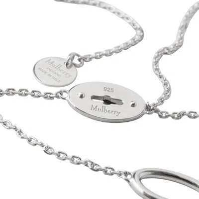 Mulberry Bayswater Long Necklace In Metallic