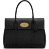 Mulberry Small Bayswater Satchel Bag In Black/brass