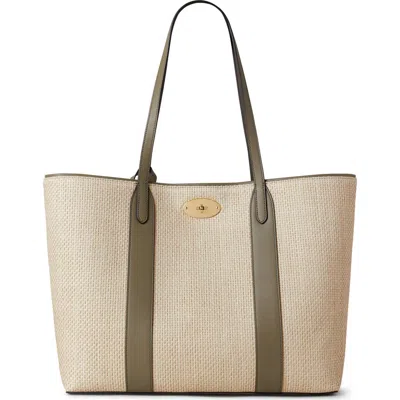 Mulberry Bayswater Raffia & Leather Tote