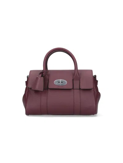 Mulberry "bayswater Satchel" Bag – Bordeaux