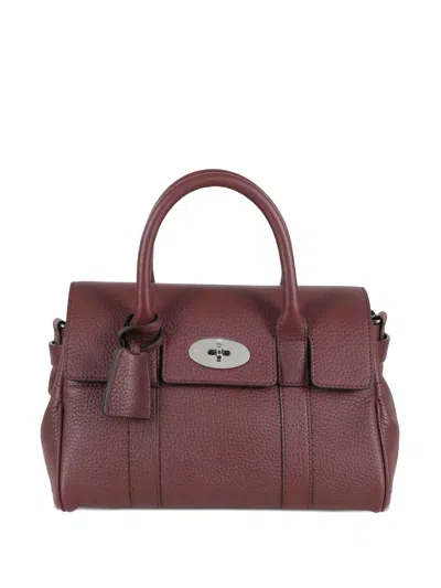 Mulberry Bayswater Satchel Bag In Burgundy