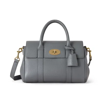 Mulberry Bayswater Satchel In Gray