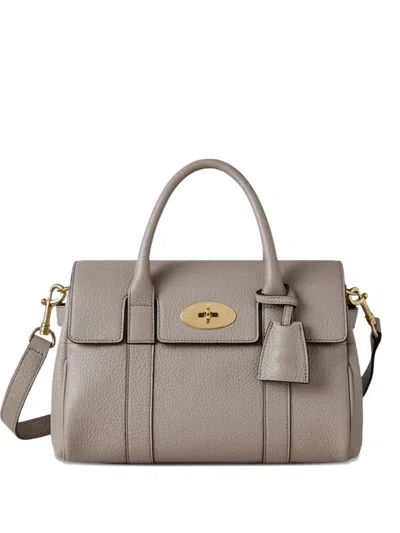 Mulberry Bayswater Satchel Shoulder Bag In Gray