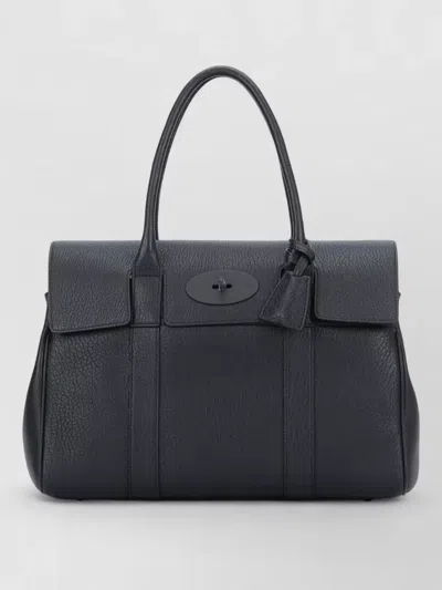 Mulberry Bayswater Shoulder Bag Structured Top Handle In Blue