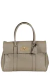Mulberry Structured Top Handle Shoulder Bag In Linen Green