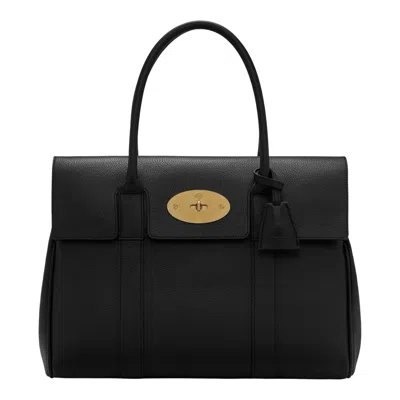 Mulberry Bayswater Small Classic Grain In Orange
