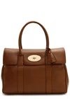 Mulberry Bayswater Small Grained Leather Shoulder Bag In Brown