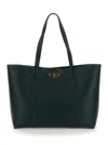 Mulberry 'bayswater Small' Green Tote Bag With Postman's Lock Closure In Leather Woman In Green