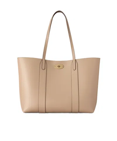 Mulberry Bayswater Tote Small Classic Grain In Neutral