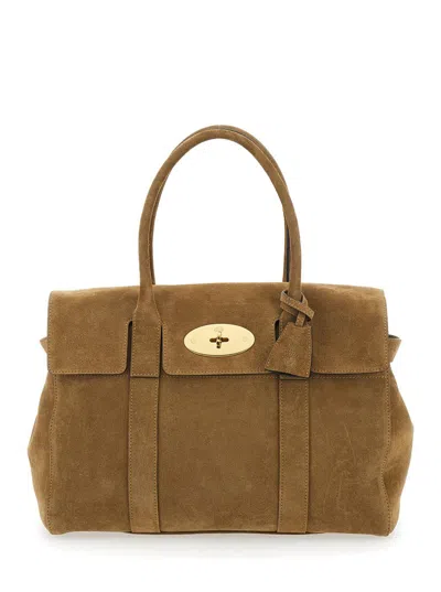 Mulberry Bayswater Suede In Purple