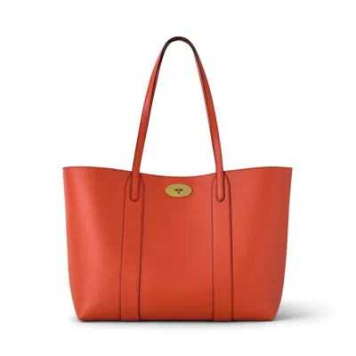 Mulberry Bayswater Leather Tote In Orange