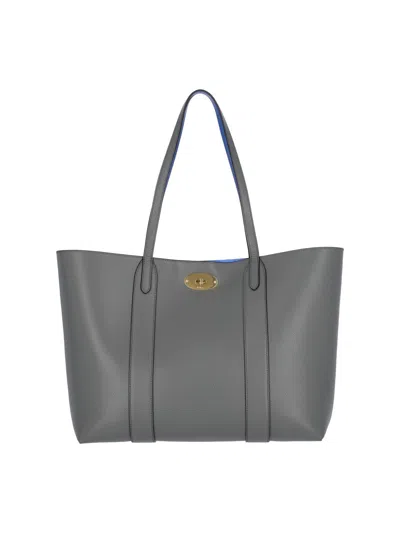 Mulberry "bayswater" Tote Bag In Grey