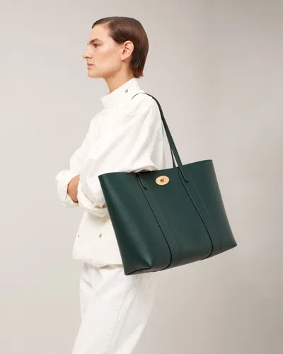Mulberry Bayswater Tote  Green Small Classic Grain