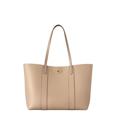 Mulberry Bayswater Tote Small Classic Grain In Neutral