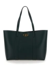 Mulberry 'bayswater Small' Green Tote Bag With Postman's Lock Closure In Leather Woman In Green