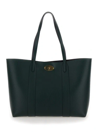 Mulberry Bayswater Tote Small Classic Grain In Green