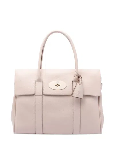 Mulberry Bayswater Turn-lock Handbag In Pink