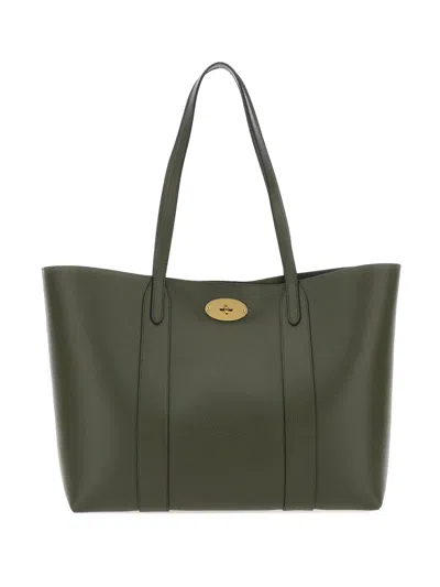 Mulberry Bayswater Turnlock-fastening Leather Tote Bag In Green