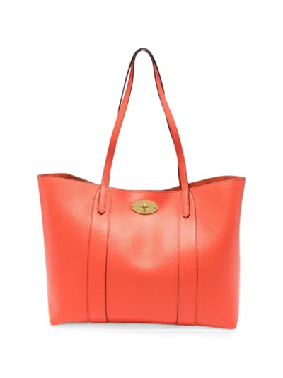 Mulberry Bayswater Turnlock-closure Tote Bag In Orange