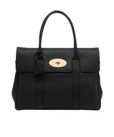 Mulberry Bayswater Twist-lock Tote Bag In Black