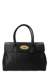 Mulberry 'bayswater' Black Handbag With Twist-lock Fastening