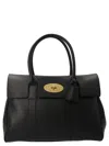 Mulberry 'bayswater' Black Handbag With Twist-lock Fastening