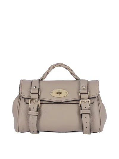 Mulberry Beige Calfskin Mini Tote Bag