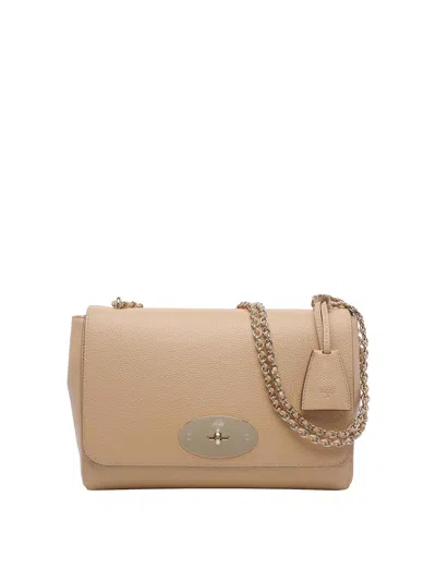 Mulberry Beige Medium Lily Crossbody Bag In Sand