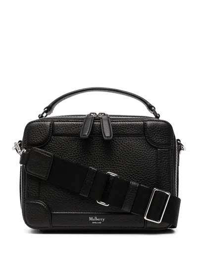 Mulberry Belgrave Full-grain Leather Messenger Bag In Black