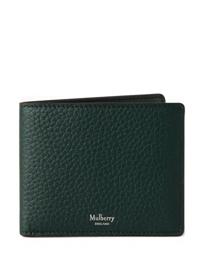 Mulberry Bi-fold Leather Wallet In Green