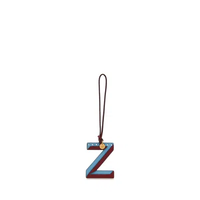 Mulberry Bi-colour Leather Keyring In Gold